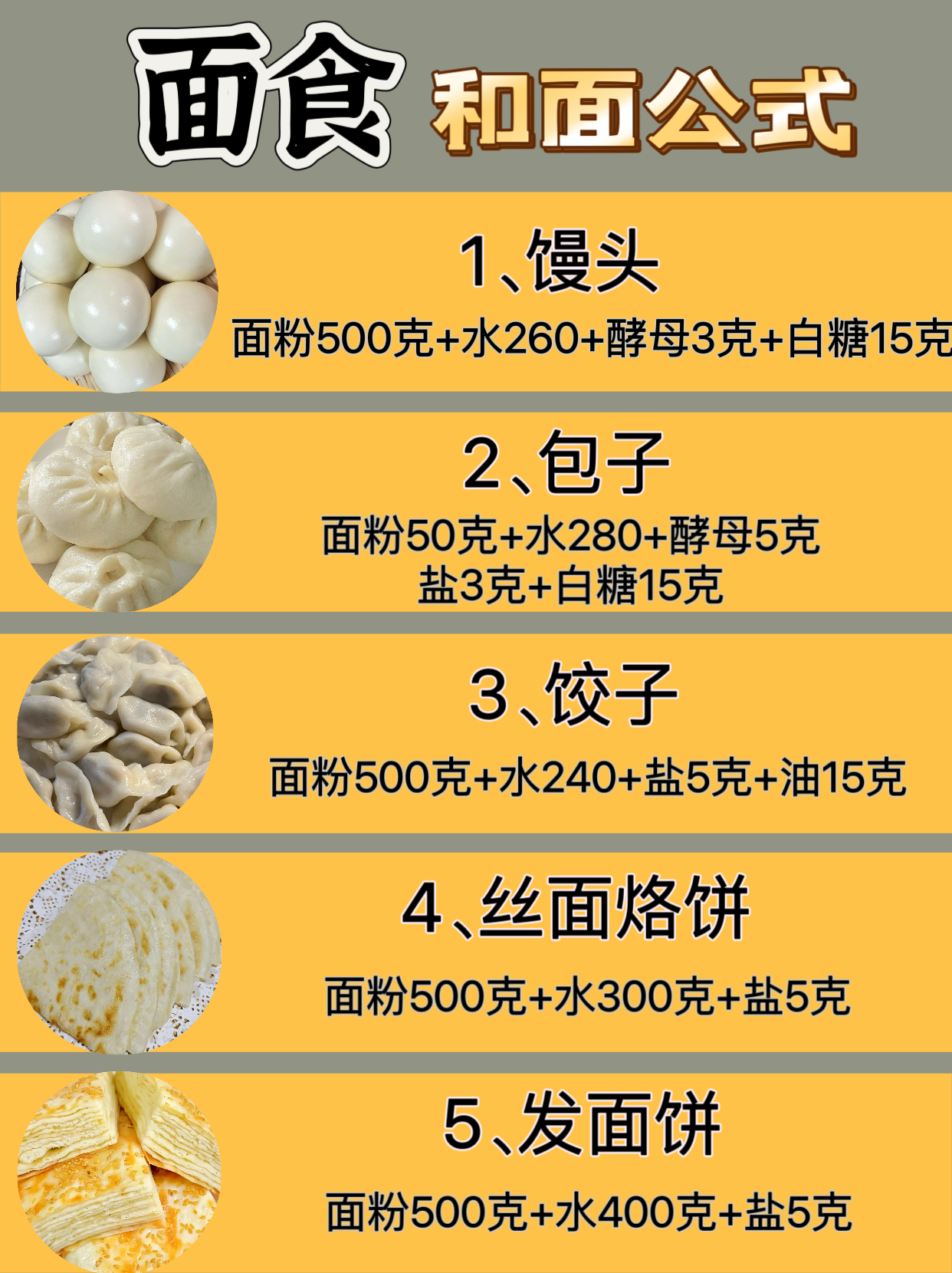 面食小零食各种做法
